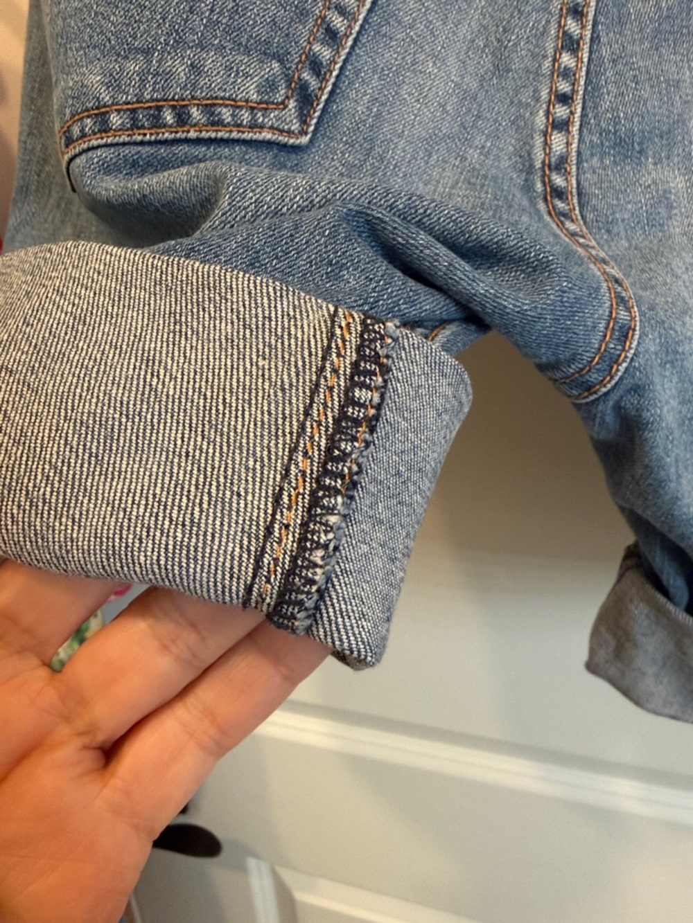 RAG AND BONE -Classic Rolled Cuff Denim Shorts - Picture 14 of 16